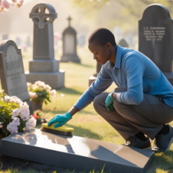 Grave cleaning
